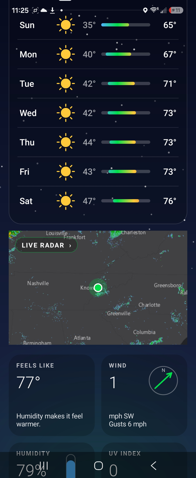Krackermade weather app